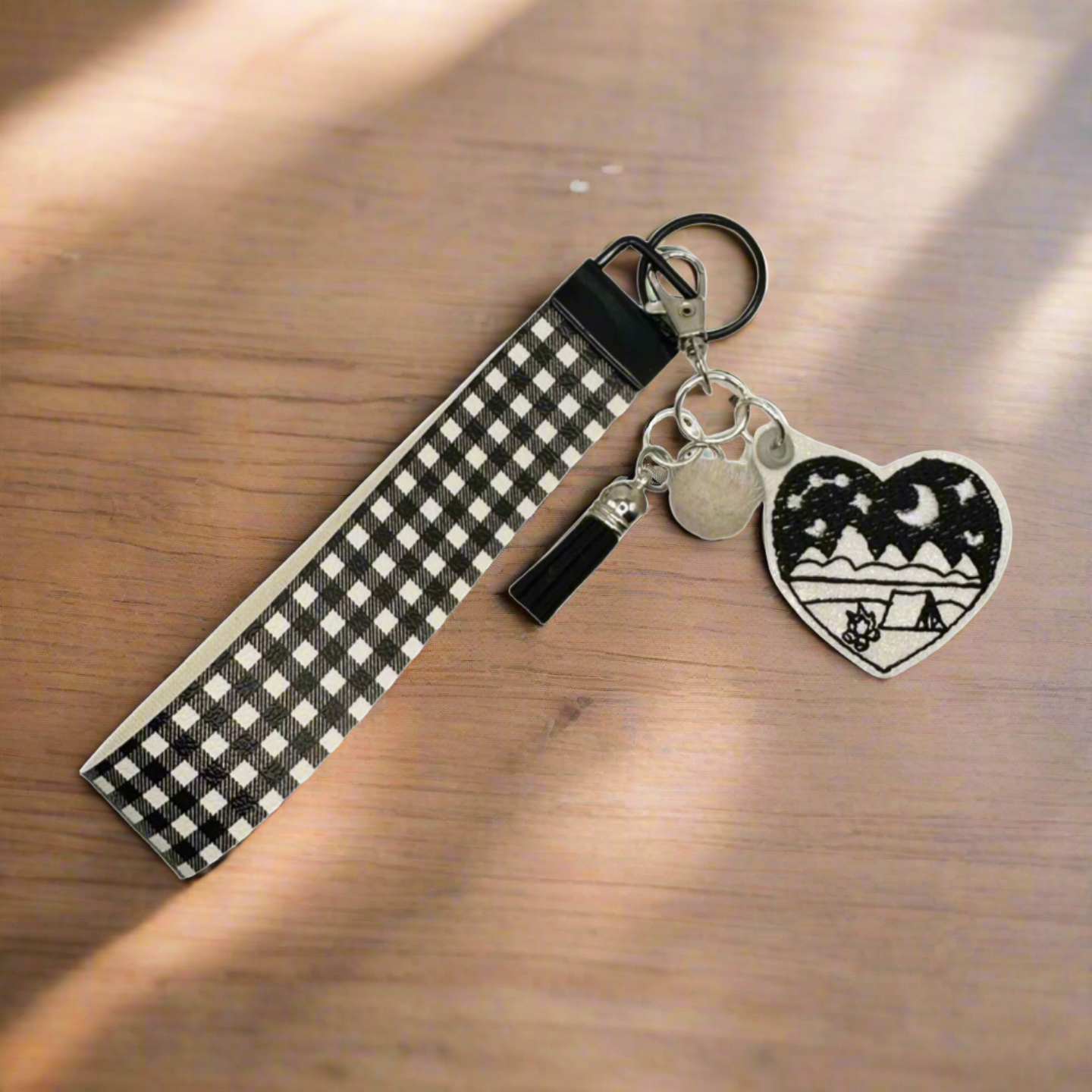 Camp Heart Keychain and Wristlet