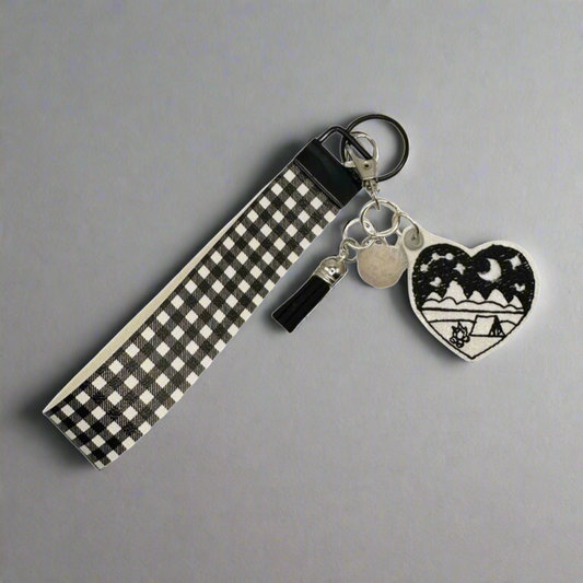 Camp Heart Keychain and Wristlet