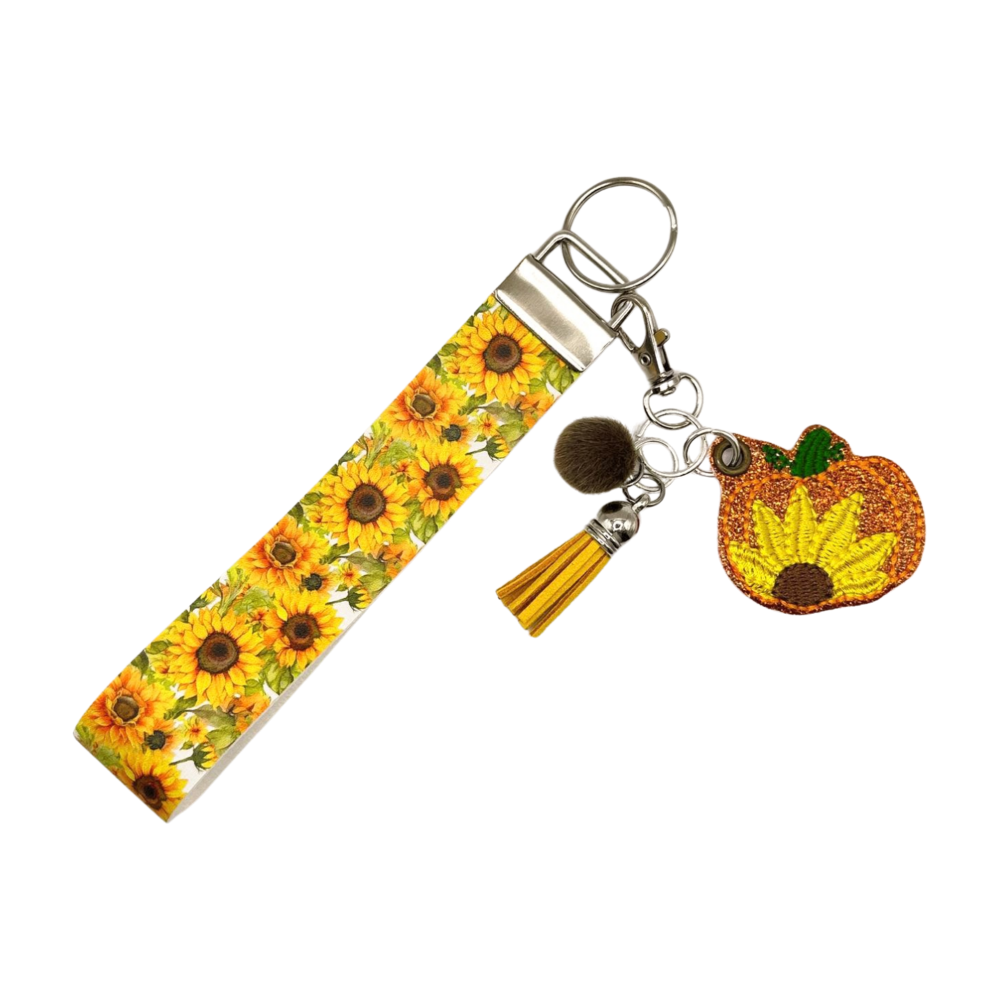 Sunflower on sale keychain wristlet