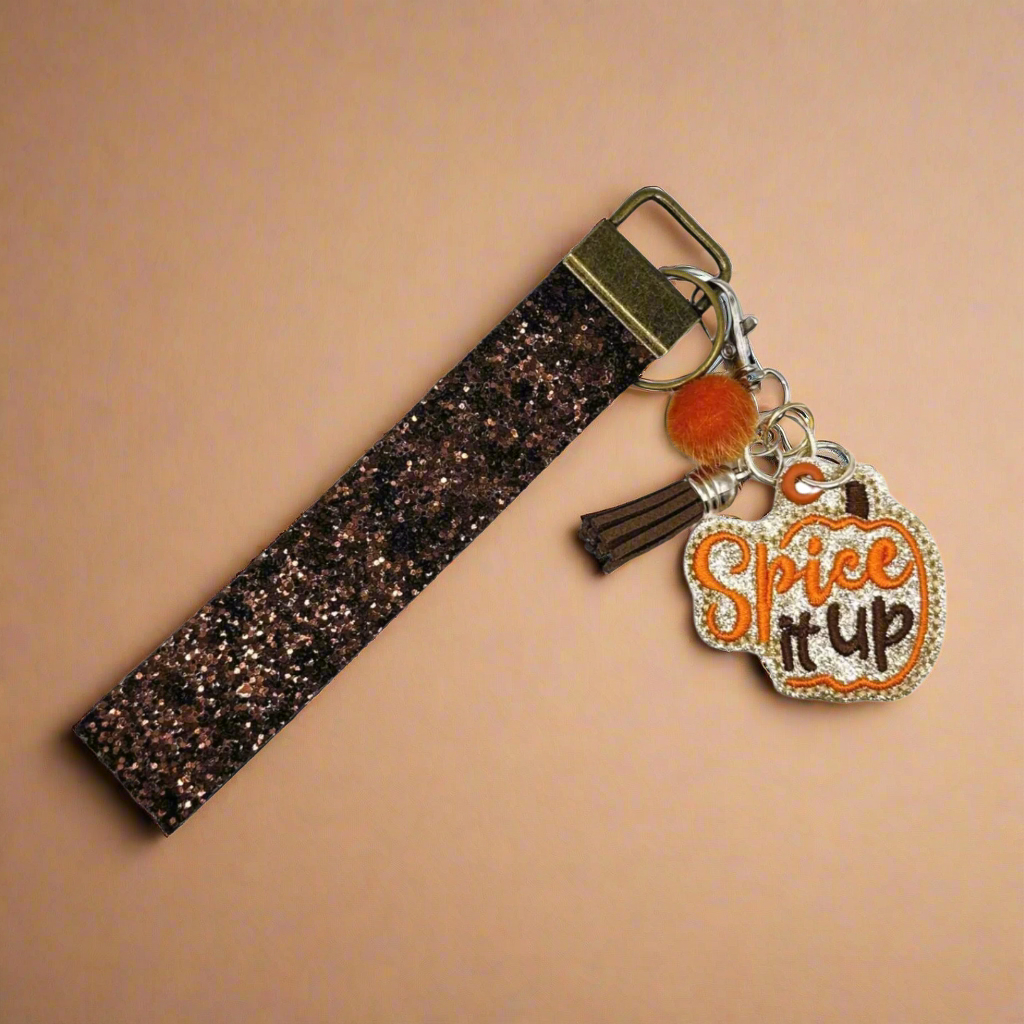 Spice it up pumpkin Keychain and wristlet