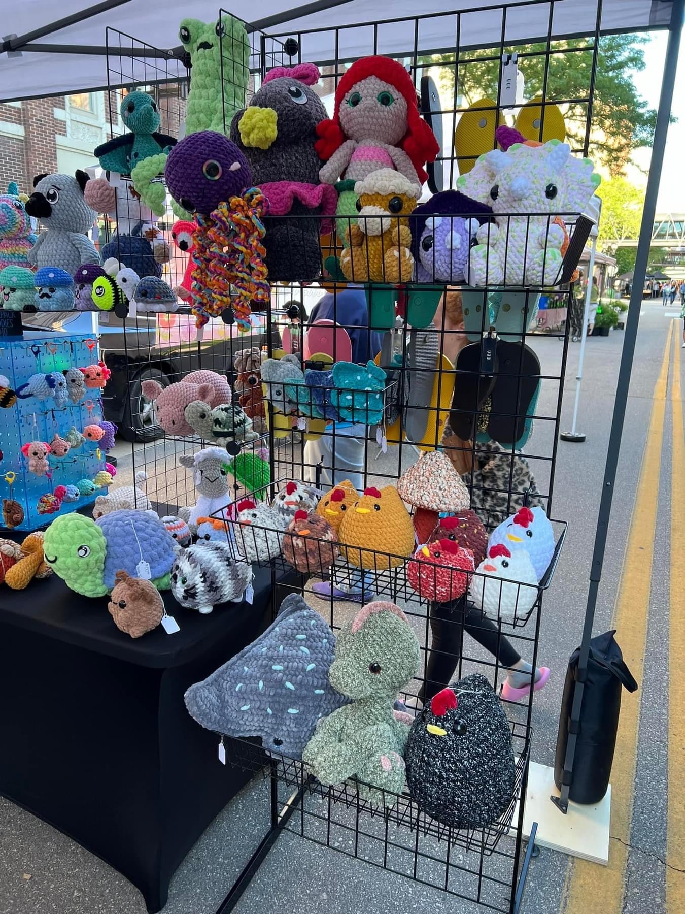 unique and colorful plushies