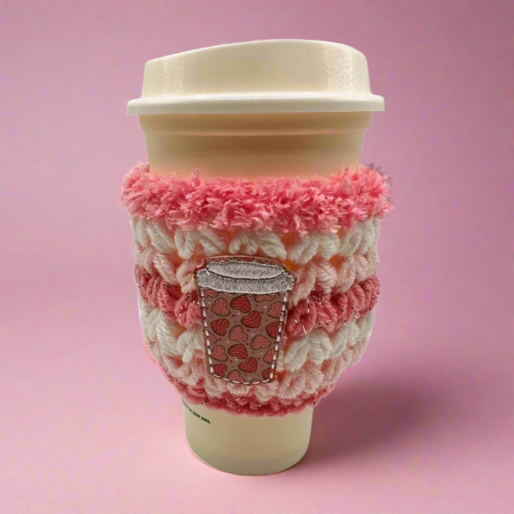 Heart Cup Coffee Cozy Sleeve