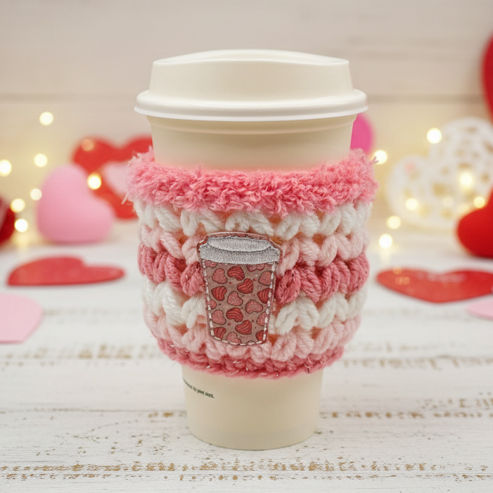 Heart Cup Coffee Cozy Sleeve