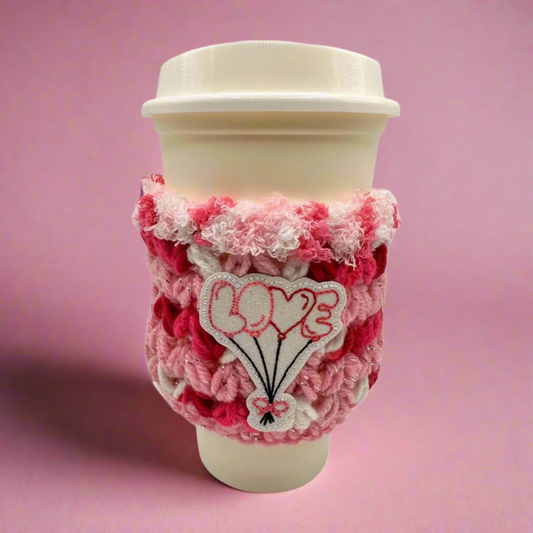 Love Balloon Coffee Cozy Sleeve