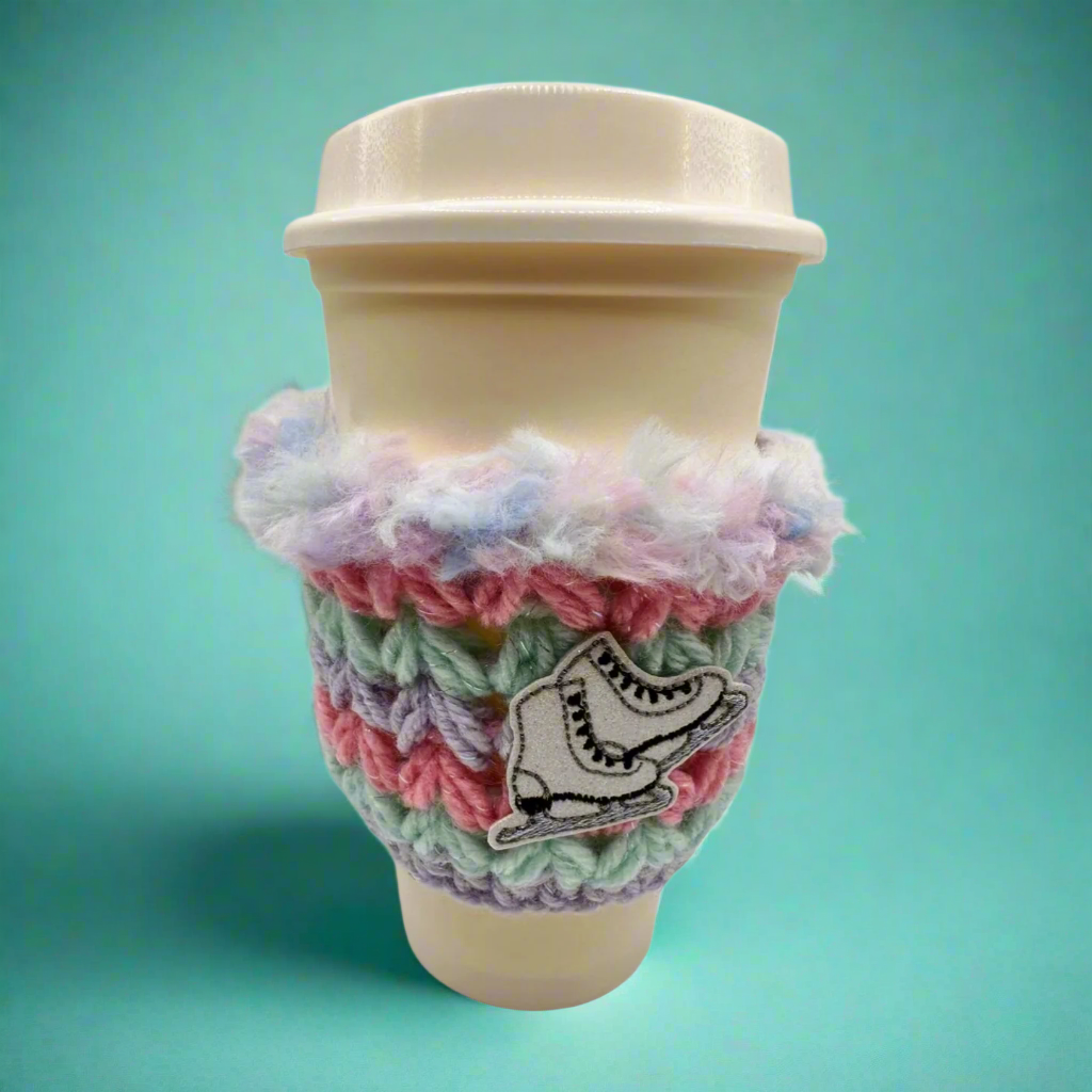 Ice Skate Coffee Cozy Sleeve