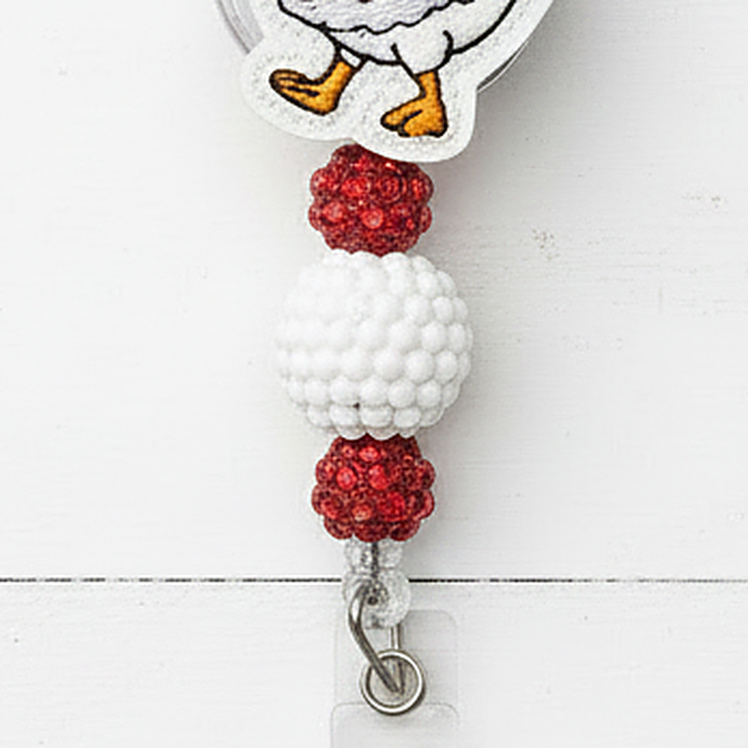 Santa Goose Badge Reel