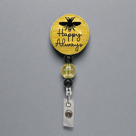 Bee Happy Always Badge Reel