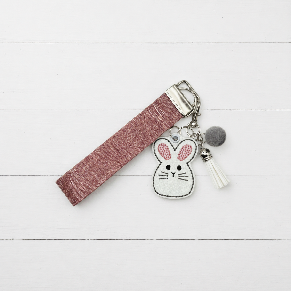 Big Ear Bunny Keychain and Wristlet