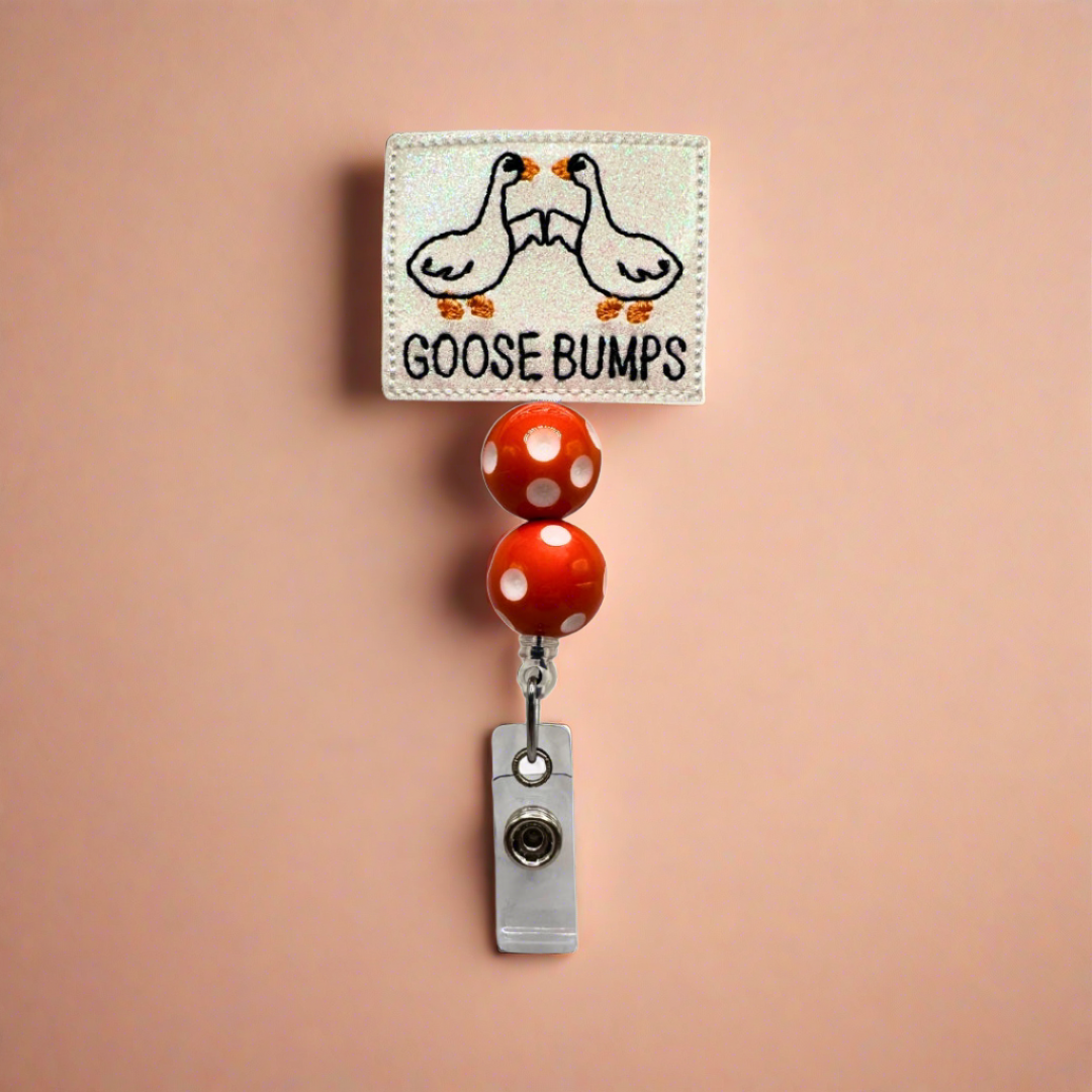 Goose Bumps Badge Reel