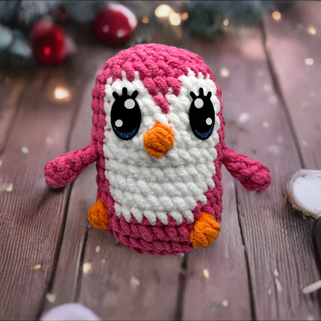Pink Penguin Plushie
