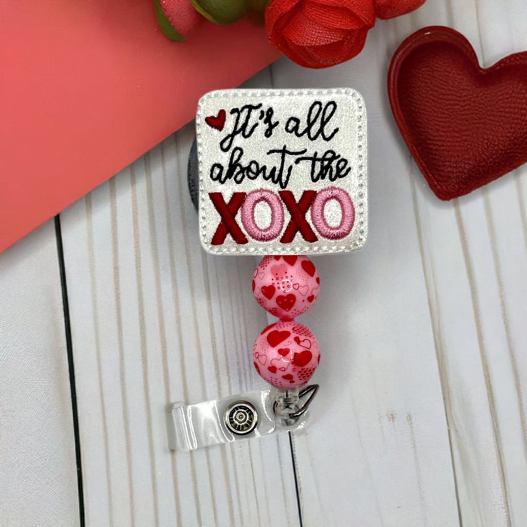 It’s all about the XOXO Beaded Badge Reel