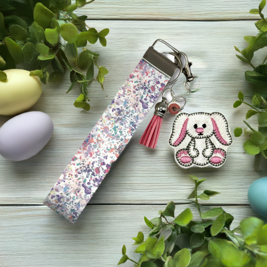 Floppy Ear Bunny Keychain and Wristlet