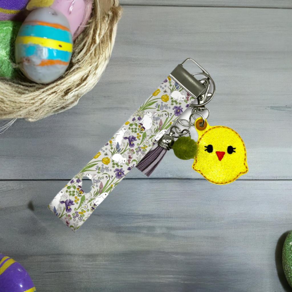 Chick Keychain and Wristlet