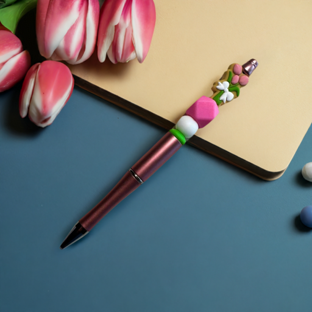 Tulip Flower Beaded Pen