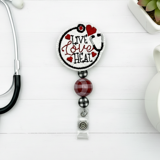 Live Love Heal badge reel