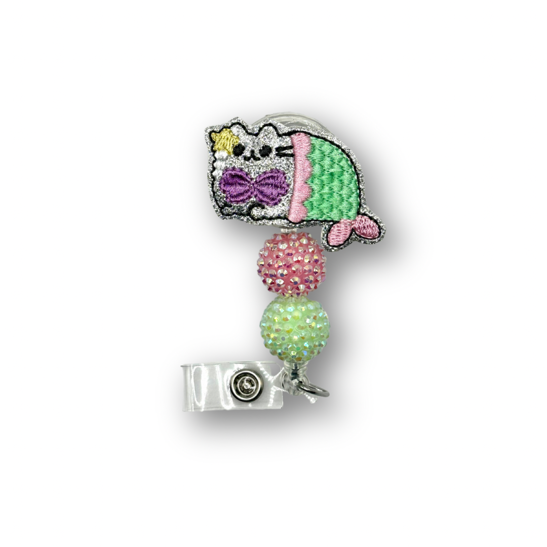 Meowmaid Badge Reel
