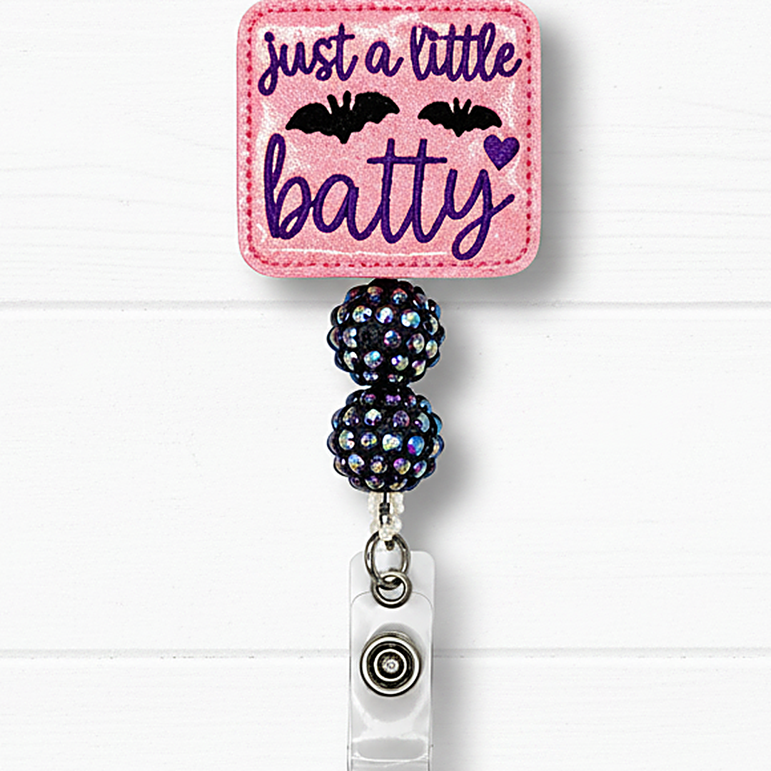 Just a Little Batty Halloween Badge Reel