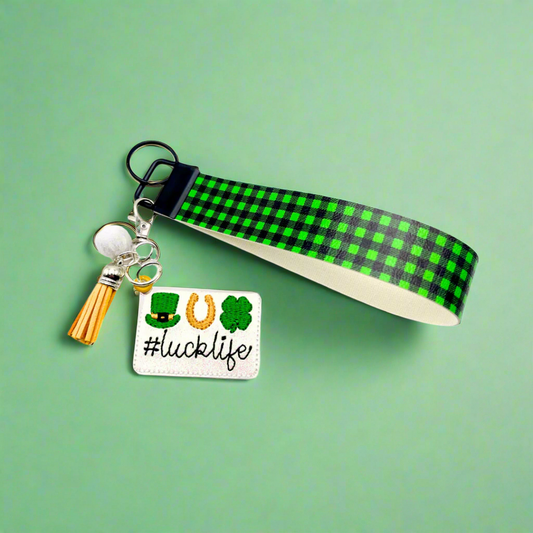 Luck Life Keychain and Wristlet