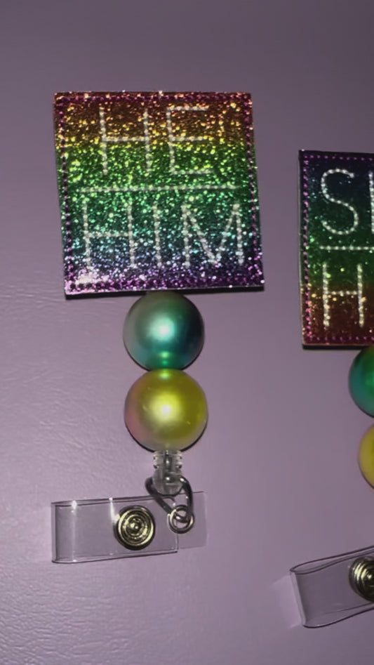 Pronoun Badge Reel