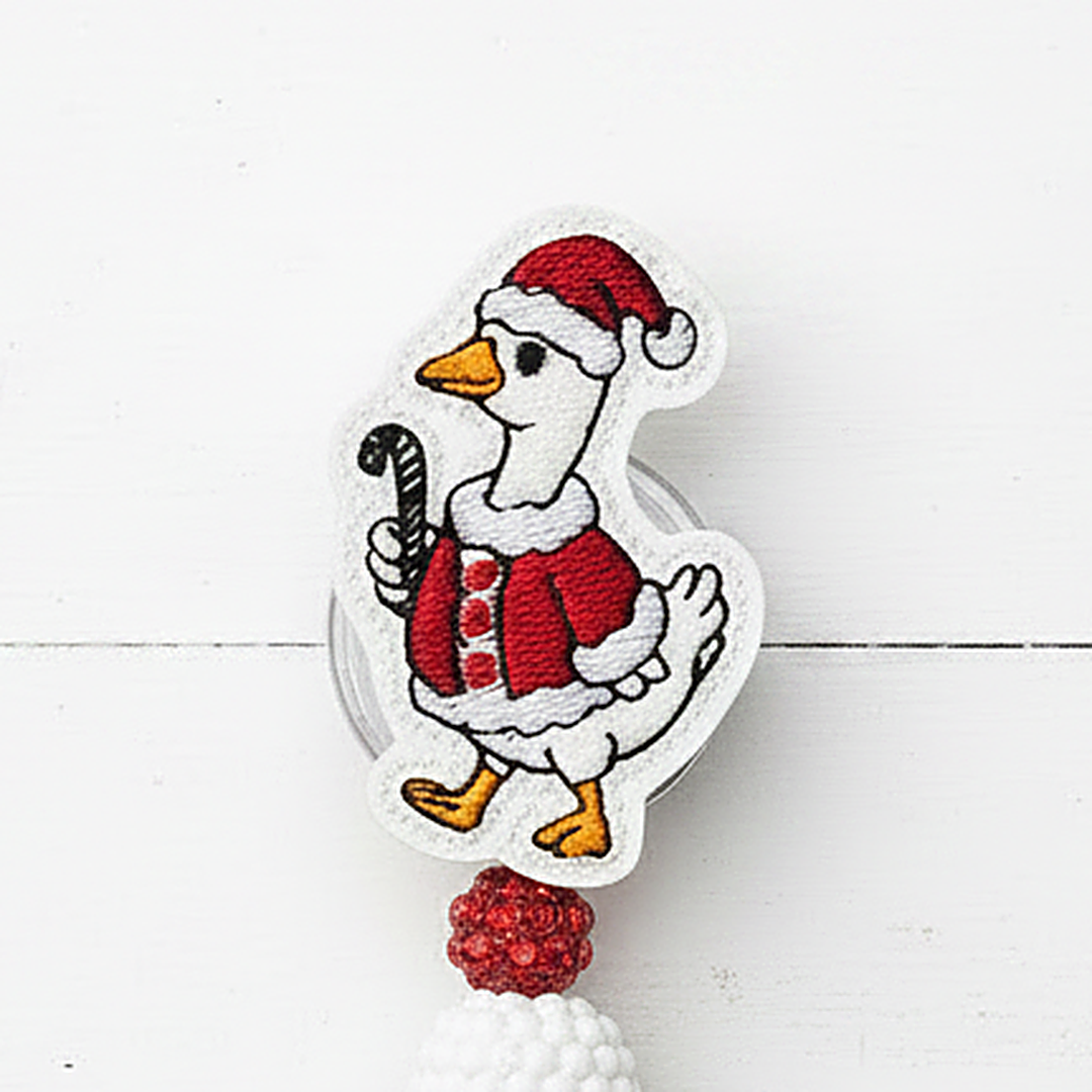 Santa Goose Badge Reel
