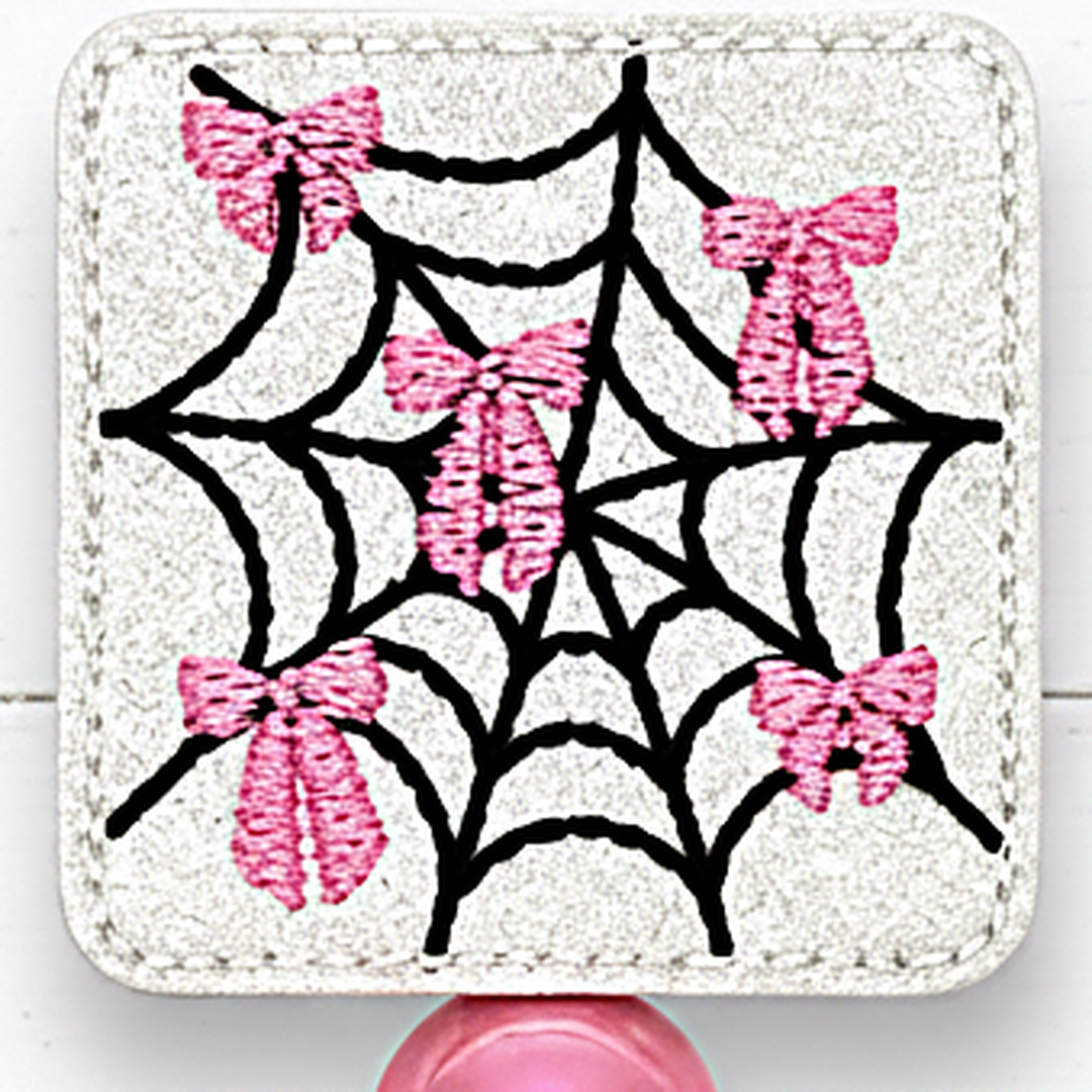 Web of Bows Halloween Badge Reel