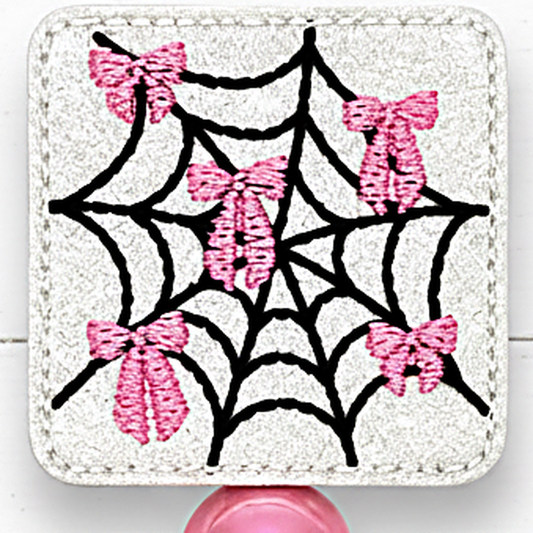 Web of Bows Halloween Badge Reel