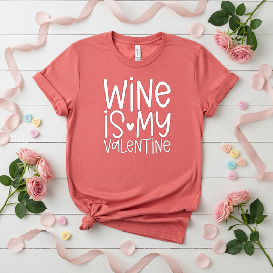 Wine is My Valentine T-Shirt
