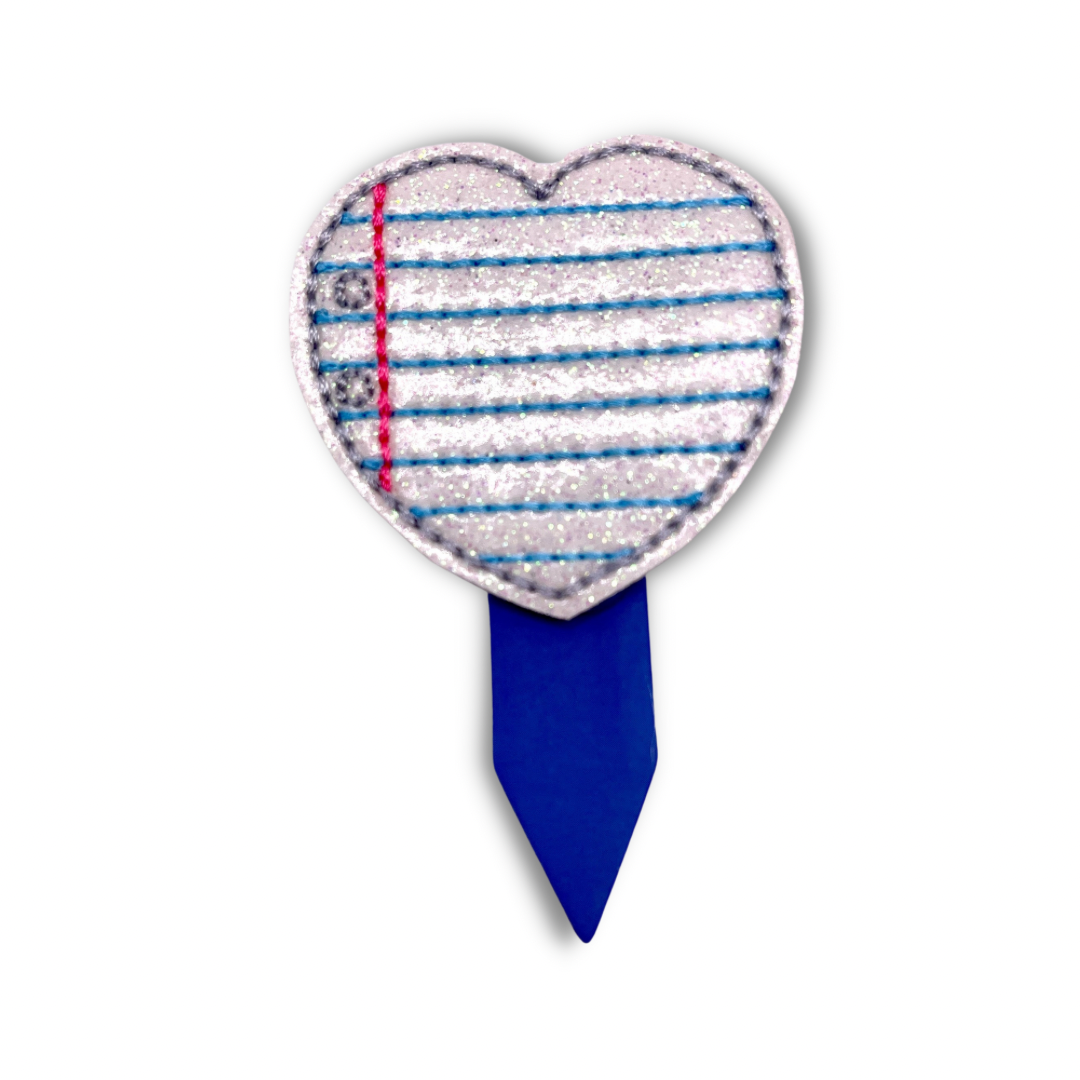 Notebook Paper Feltie Magnetic Bookmark