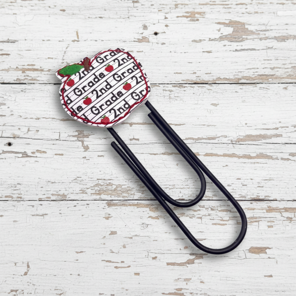 Grade Level Apple Oversized Paper Clip, handmade handmade gift - view 5