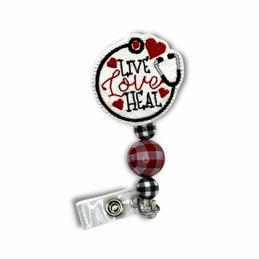 Live Love Heal badge reel