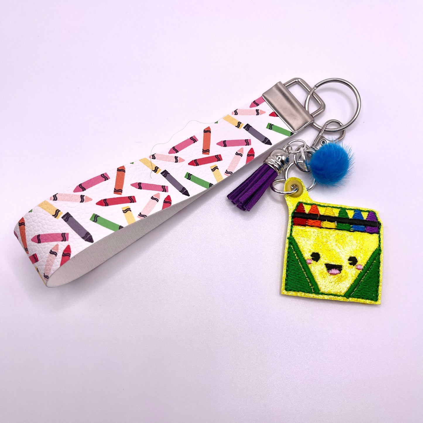 Crayon Box Keychain and Wristlet