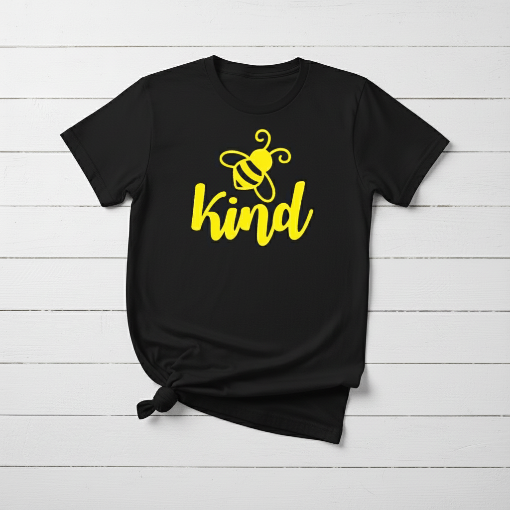 Bee Kind T-Shirt, handmade t-shirt