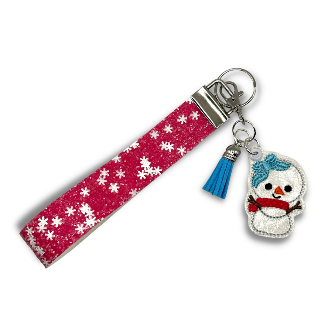 Snow Girl Keychain and Wristlet