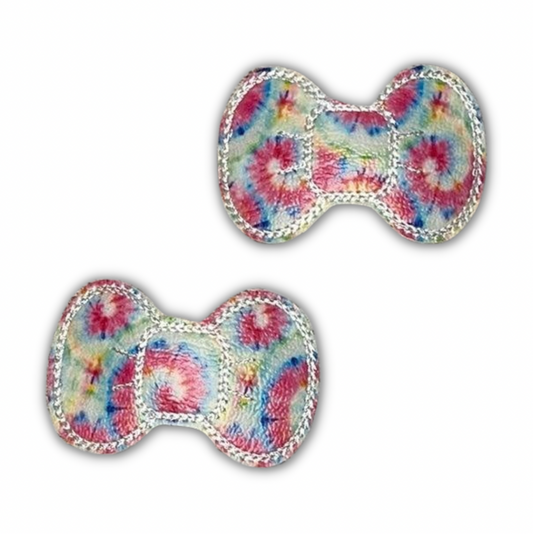 Tie Dye Hair Bow Clips