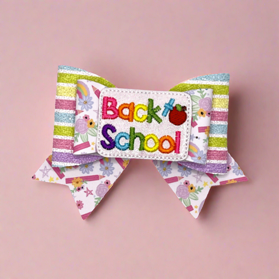 Back to School Hair Bow