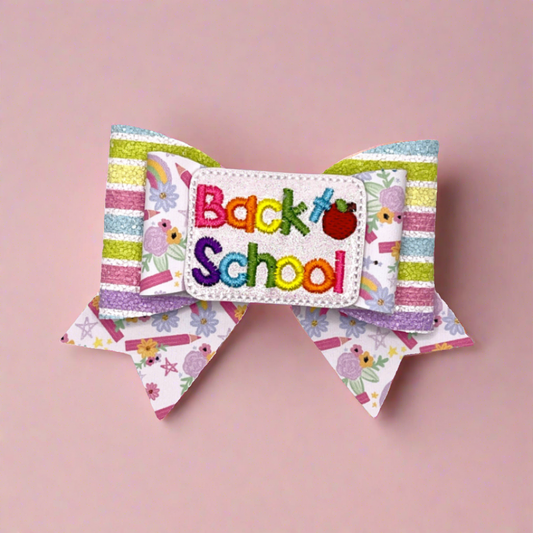Back to School Hair Bow