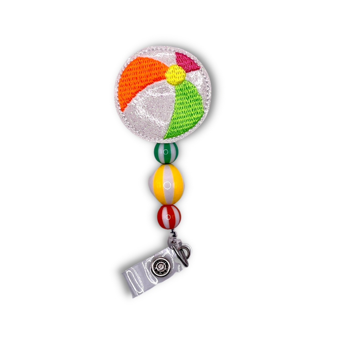 Beach Ball Badge Reel