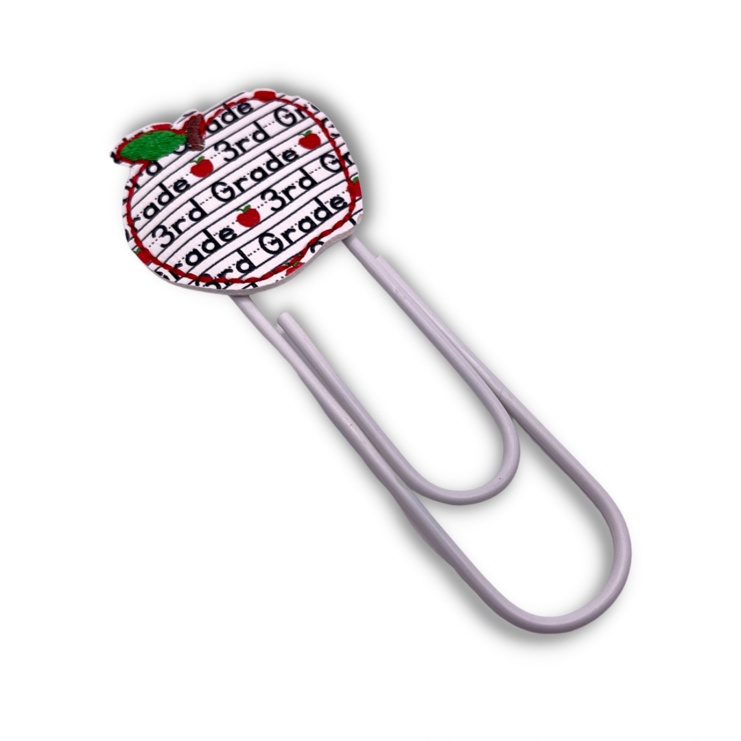 Grade Level Apple Oversized Paper Clip