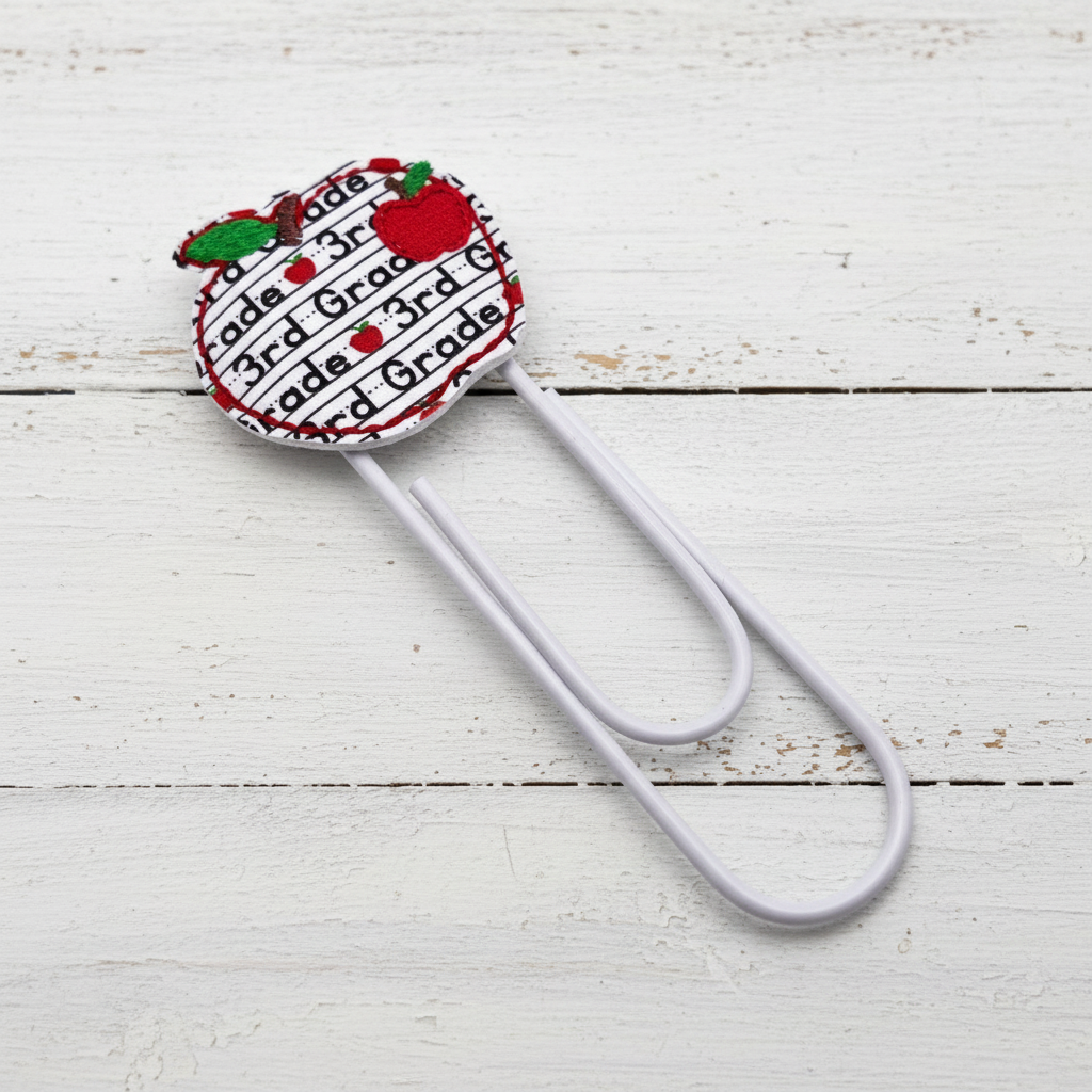 Grade Level Apple Oversized Paper Clip, handmade handmade gift - view 3
