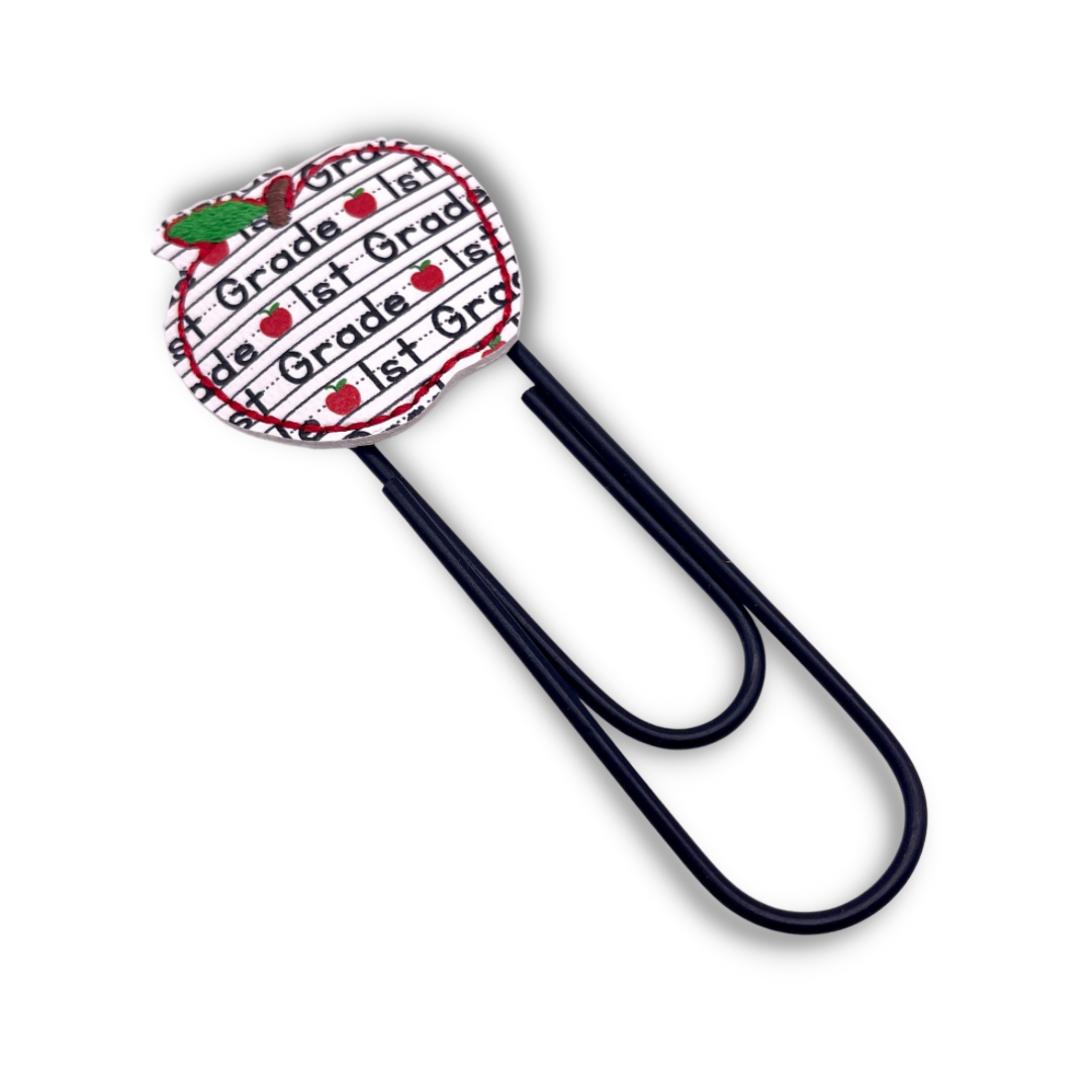 Grade Level Apple Oversized Paper Clip