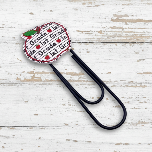 Grade Level Apple Oversized Paper Clip
