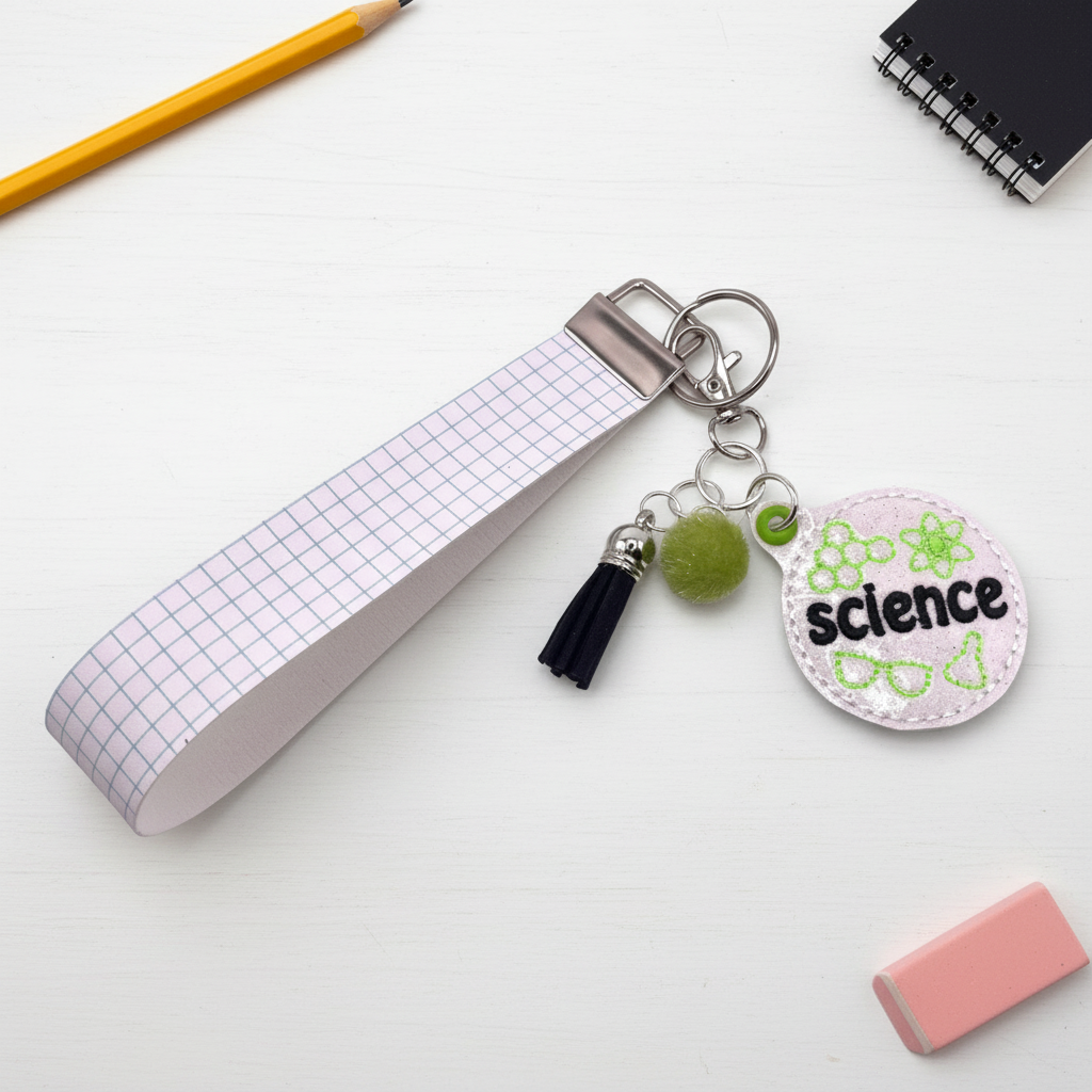 Science Keychain and Wristlet