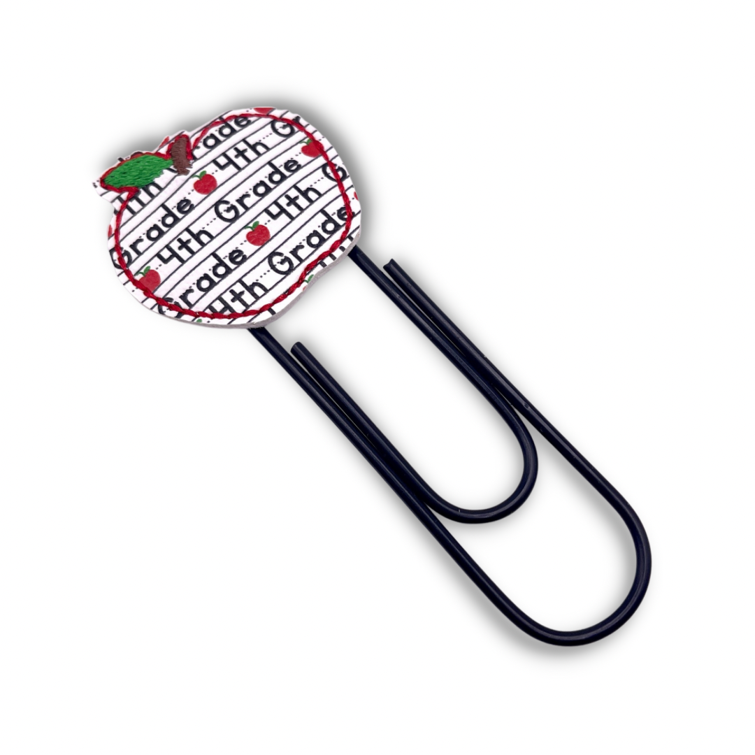 Grade Level Apple Oversized Paper Clip