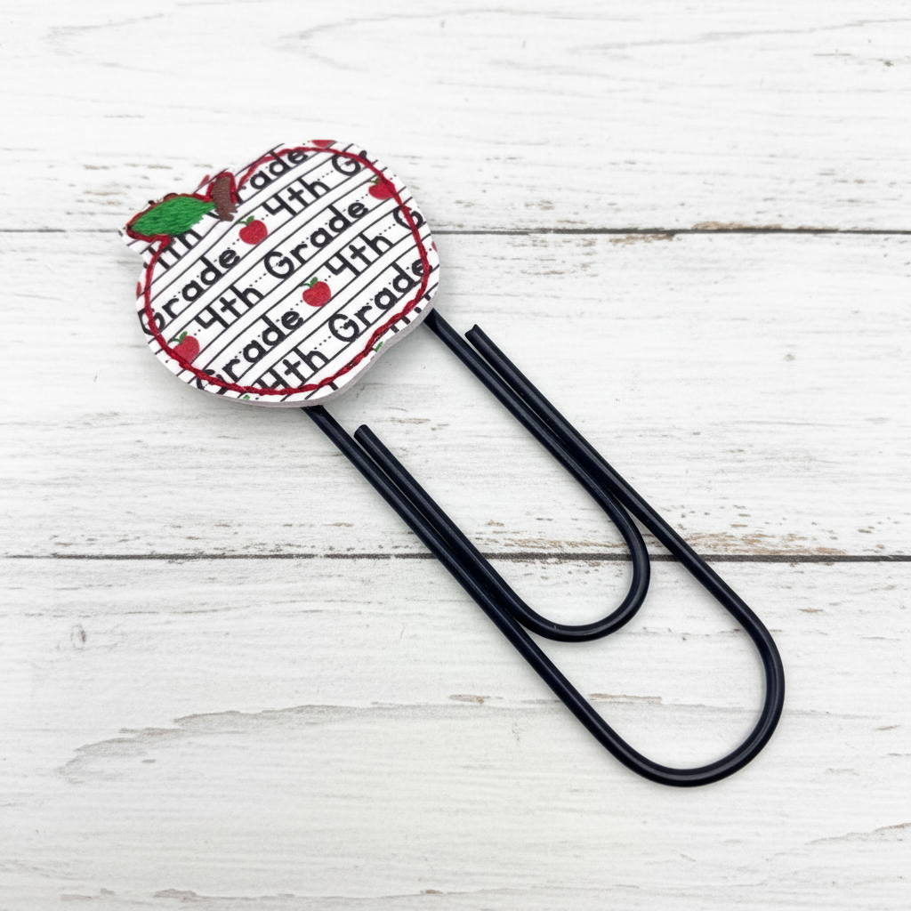 Grade Level Apple Oversized Paper Clip, handmade handmade gift - view 4