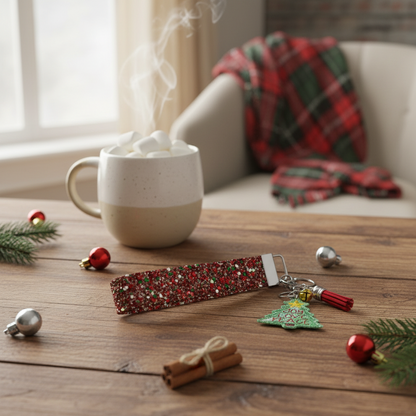 Joy, Love, Peace Tree Keychain and Wristlet