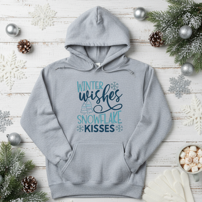 Winter Wishes Snowflake Kisses Hooded Sweatshirt