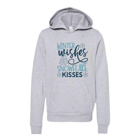 Winter Wishes Snowflake Kisses Hooded Sweatshirt