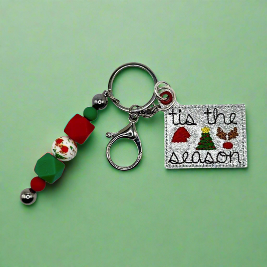 Tis the Season Christmas Keychain