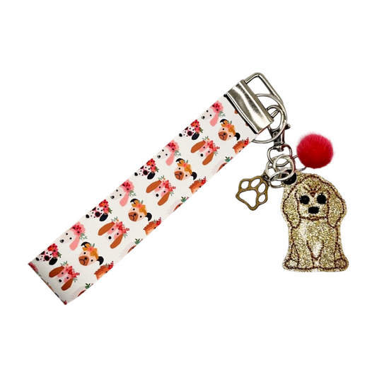Cocker Spaniel Keychain and Wristlet
