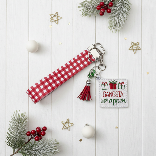 Gangsta Wrapper Keychain and Wristlet